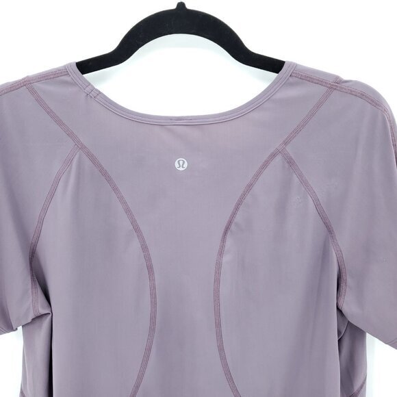 Lululemon Long Distance Short Sleeve Light Purple 10 - Picture 11 of 15